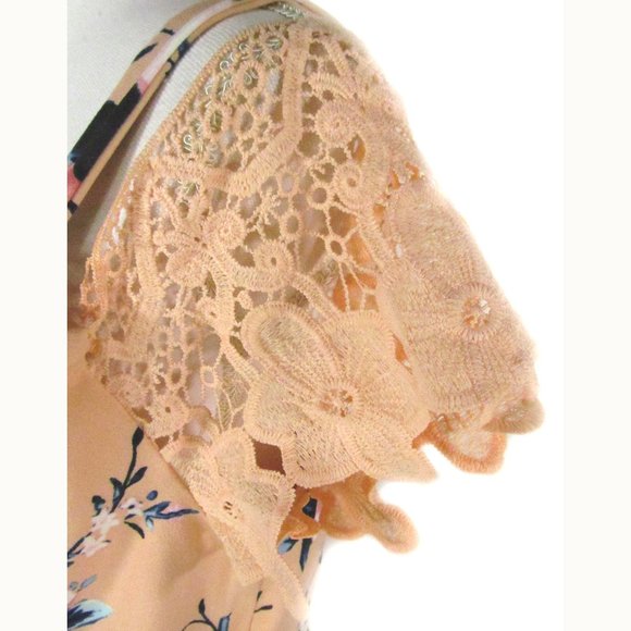 francesca's Dress Size M Multi Color Floral - Picture 3 of 5